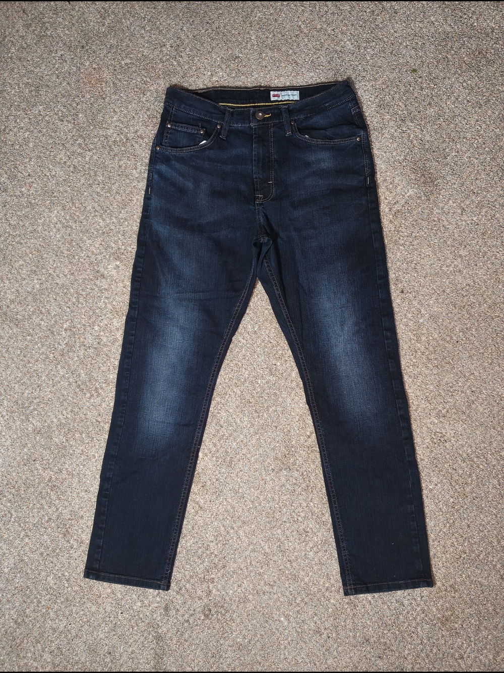 Wrangler Men's Slim Straight Jeans - Dark Blue Wash